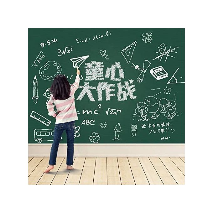 Tableau Adhésif MagicBoard™ (NOIR) – Transformez n’importe quel mur en tableau effaçable (ABJ)