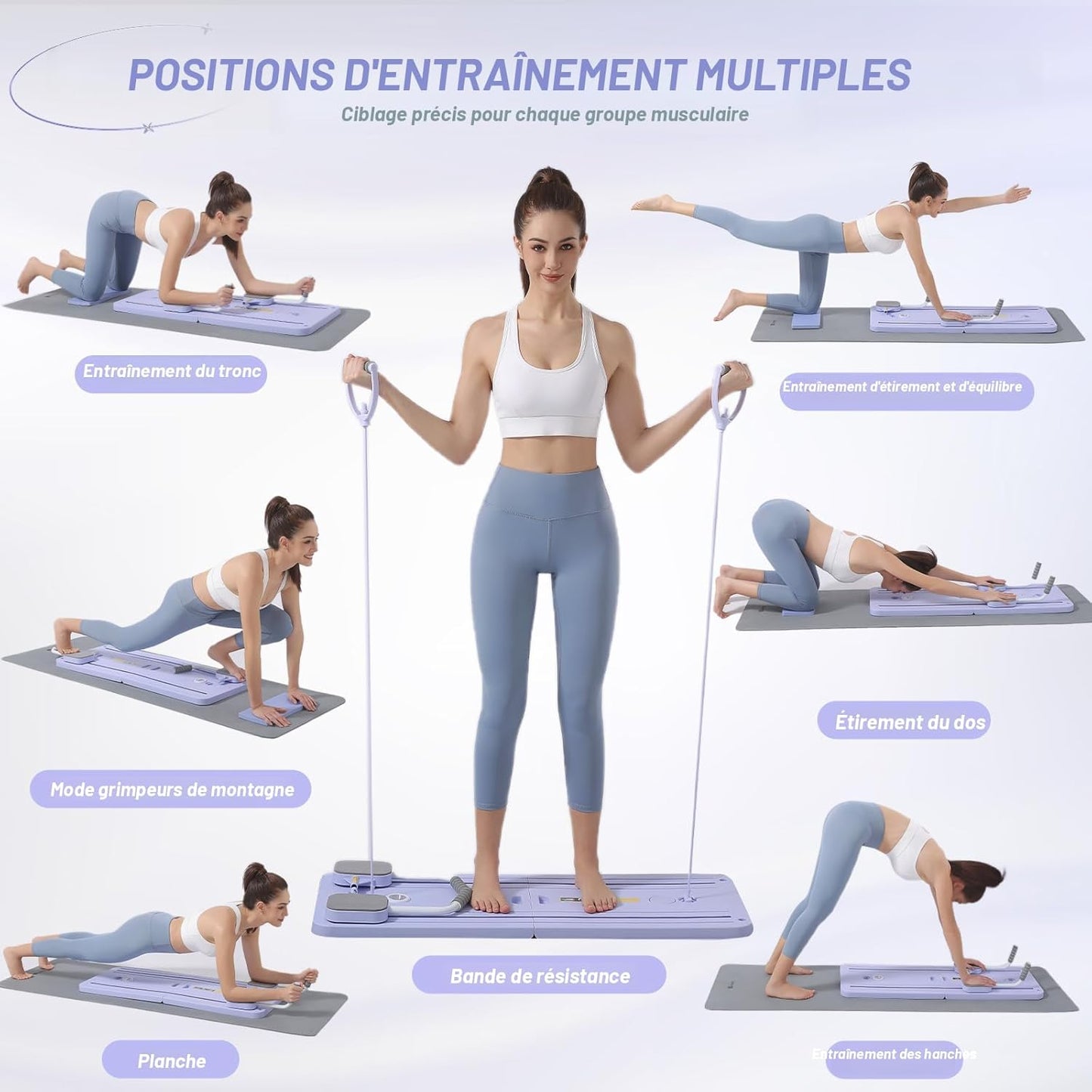 SlimBoard PRO – La salle de sport portable : Planche de fitness multifonction