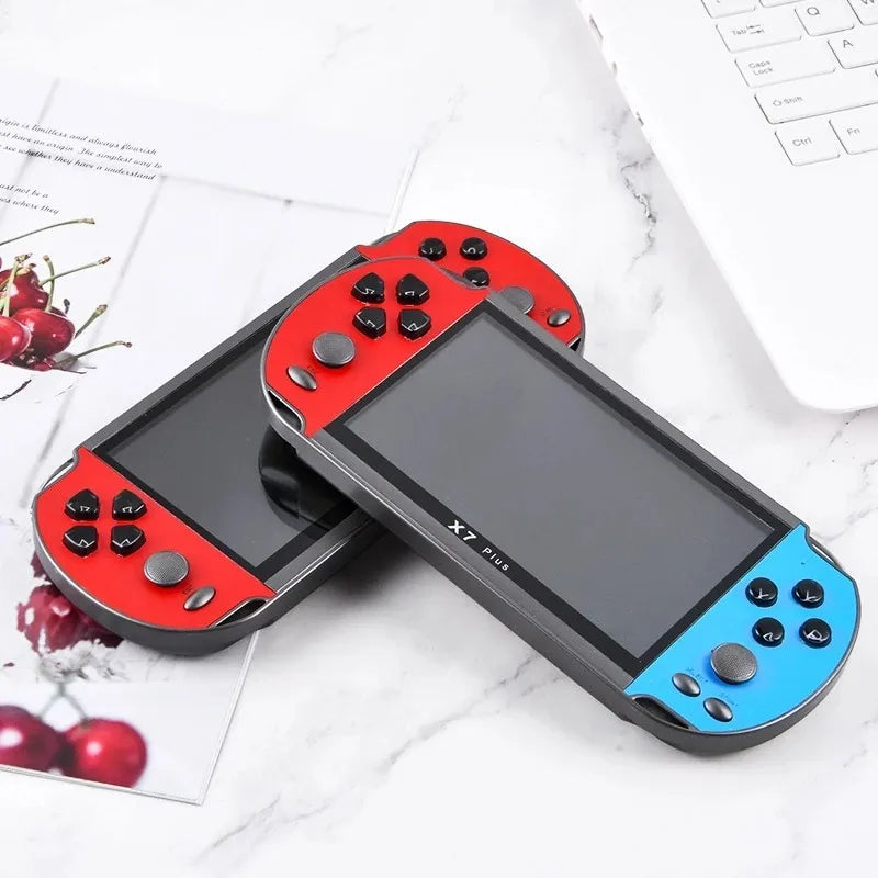 Console de jeux X7 PLUS : mémoire interne 8Gb, carte mémoire, lecteur de musique, vidéos, photos et ebooks, etc