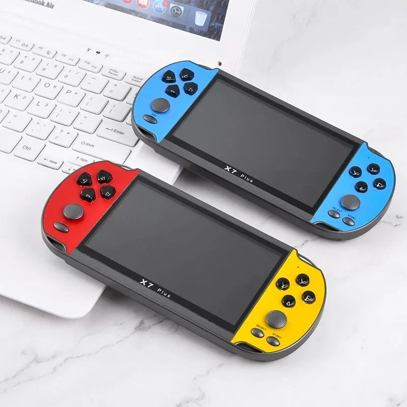 Console de jeux X7 PLUS : mémoire interne 8Gb, carte mémoire, lecteur de musique, vidéos, photos et ebooks, etc