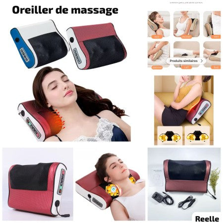 Masseur Cervical Chauffant Multifonctions (Nuque, Dos, Ăpaules, Taille, Cuisses, Pieds ...)