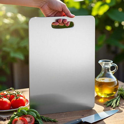 STEELBOARD™ : La planche à découper en acier inoxydable antibactérienne et durable