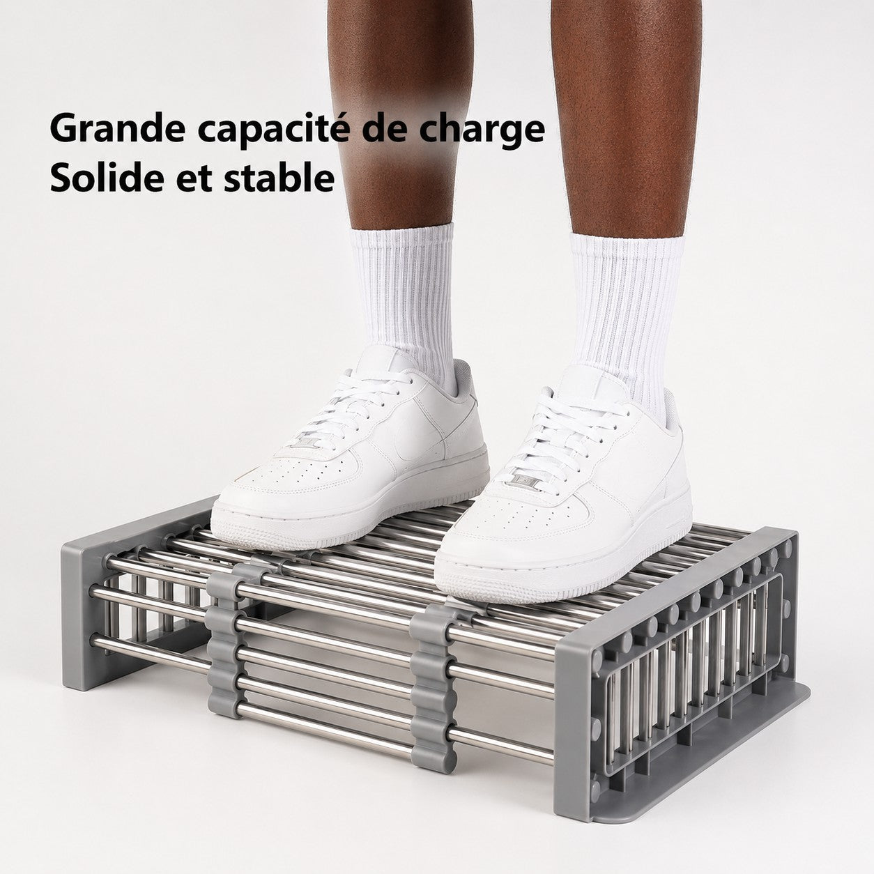 Égouttoir extensible multifonction en acier inoxydable pour évier