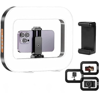 Lampe LED RGB + Stabilisateur (2-en-1) : Filmez des vidéos nettes et stables comme un PRO, sans effort