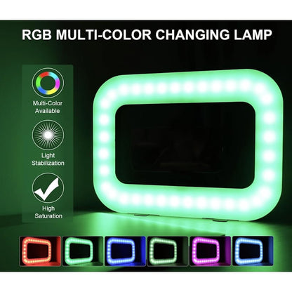 Lampe LED RGB + Stabilisateur (2-en-1) : Filmez des vidéos nettes et stables comme un PRO, sans effort
