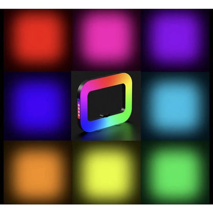 Lampe LED RGB + Stabilisateur (2-en-1) : Filmez des vidéos nettes et stables comme un PRO, sans effort