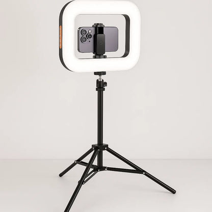 Lampe LED RGB + Stabilisateur (2-en-1) : Filmez des vidéos nettes et stables comme un PRO, sans effort