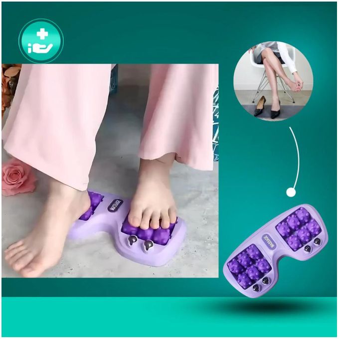 Masseur de pieds à rouleaux de pression et nœuds magnétiques : Éliminez les douleurs aux pieds naturellement et sans machine