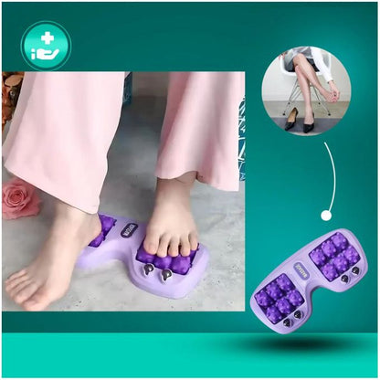 Masseur de pieds à rouleaux de pression et nœuds magnétiques : Éliminez les douleurs aux pieds naturellement et sans machine