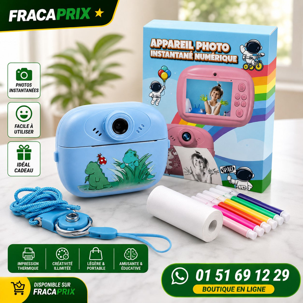 Appareil Photo Instantané Enfant | Photos, Vidéos, Jeux, Musique & Impression