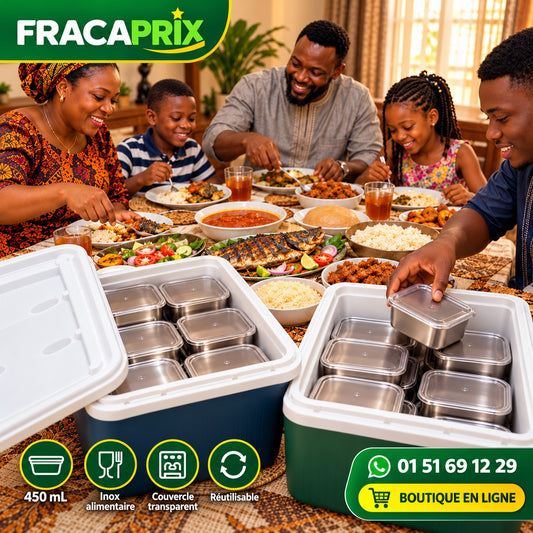 SteelBox Portion™ 450 mL – Boîte Inox avec Couvercle pour Portions & Conservation