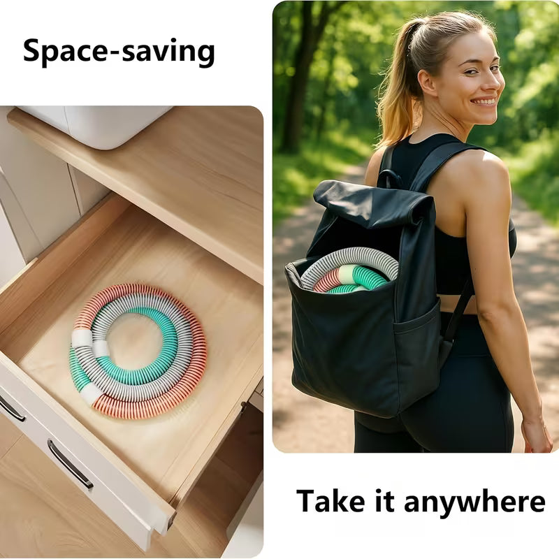 SlimRing™ – Cerceau de Fitness 4-en-1 : Casse le ventre et Affine la taille, tonifie les cuisses, renforce le dos et améliore la posture