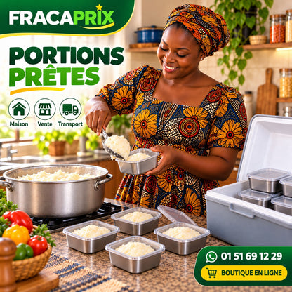 SteelBox Portion™ 450 mL – Boîte Inox avec Couvercle pour Portions & Conservation