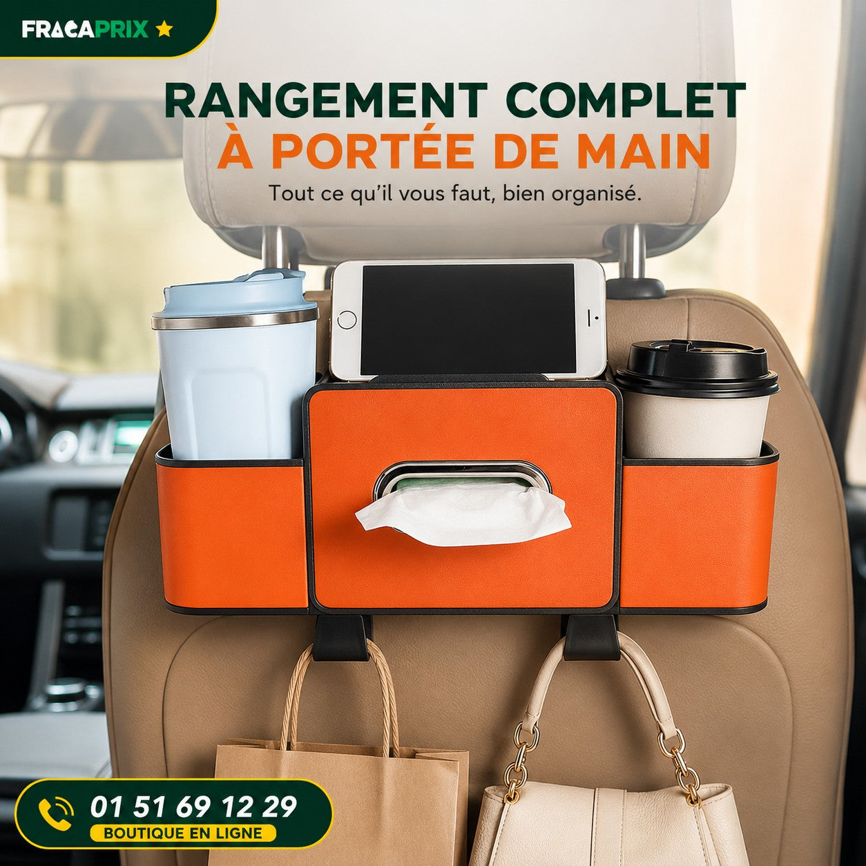 Organisateur de Voiture Multifonction : Plus de Rangement, Moins de Désordre