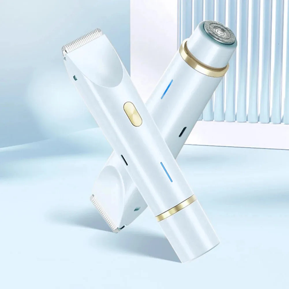 Épilateur Protecteur 2-en-1 Douceur Extrême : Épilation rapide, propre et sans douleur ni irritation (maillot, aisselles, visage, menton, bras, jambes, dos, etc)