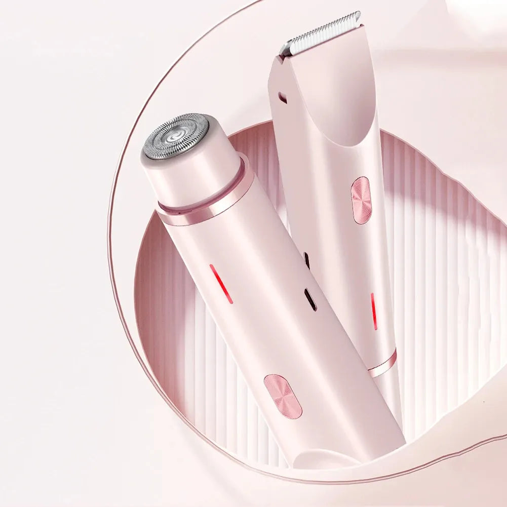Épilateur Protecteur 2-en-1 Douceur Extrême : Épilation rapide, propre et sans douleur ni irritation (maillot, aisselles, visage, menton, bras, jambes, dos, etc)
