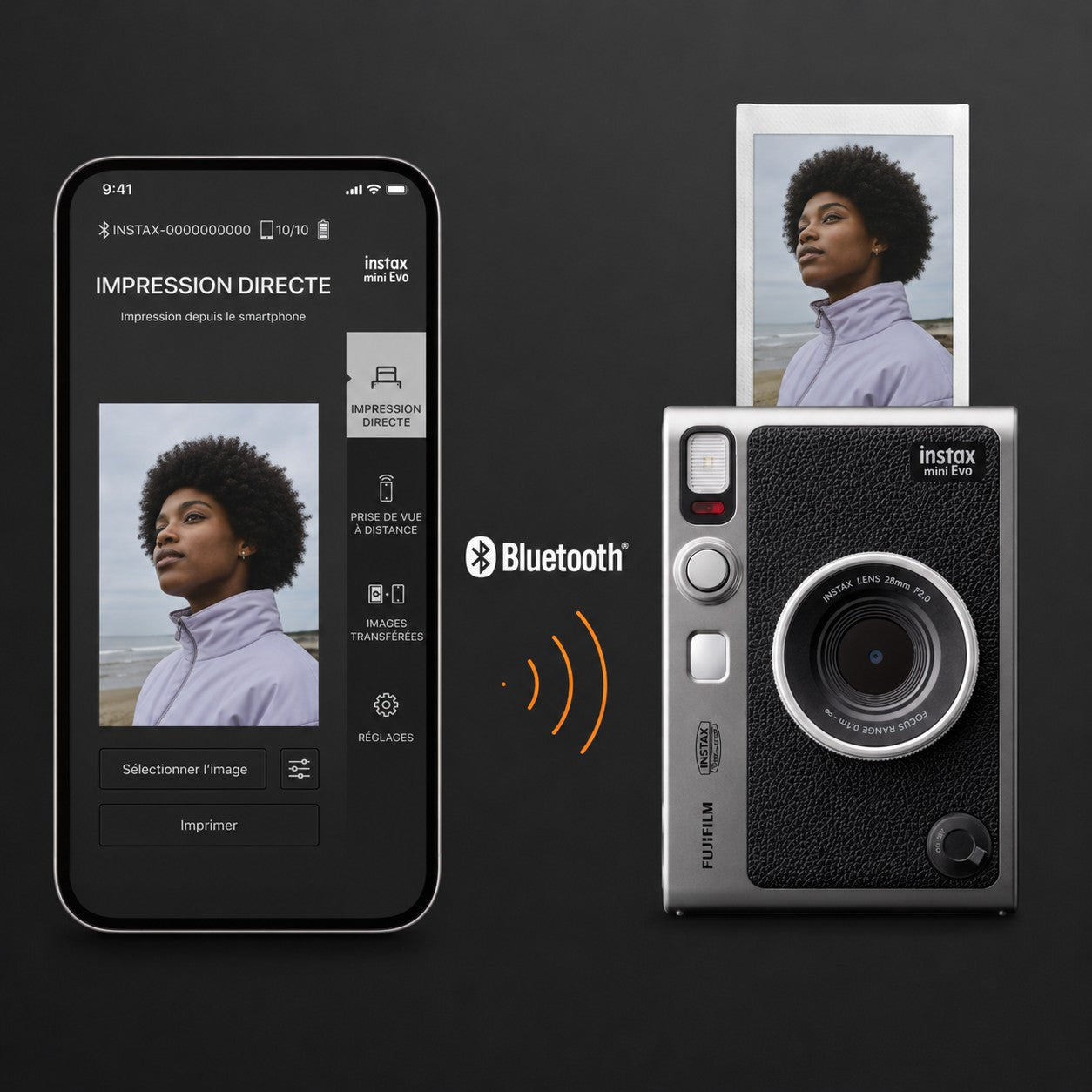 Instax Mini Evo™ – Appareil photo & imprimante instantanée : immortalisez vos moments de vie