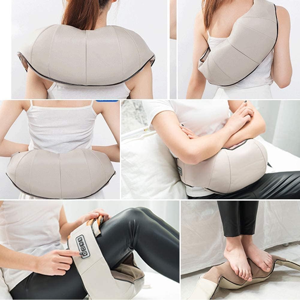 Masseur Cervical Chauffant 6-en-1 — Soulagement des Douleurs Musculaires en 15mins