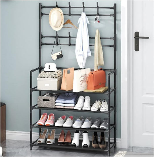 ÉTAGÈRE MIRACLE 4 NIVEAUX : Fini les chaussures, sacs et vêtements qui traînent !