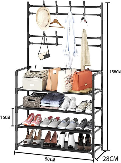 ÉTAGÈRE MIRACLE 4 NIVEAUX : Fini les chaussures, sacs et vêtements qui traînent !