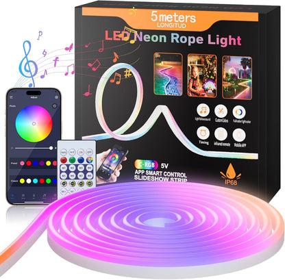 🌈 NeoLight™ RGB – La Bande LED Néon qui Transforme Votre Espace