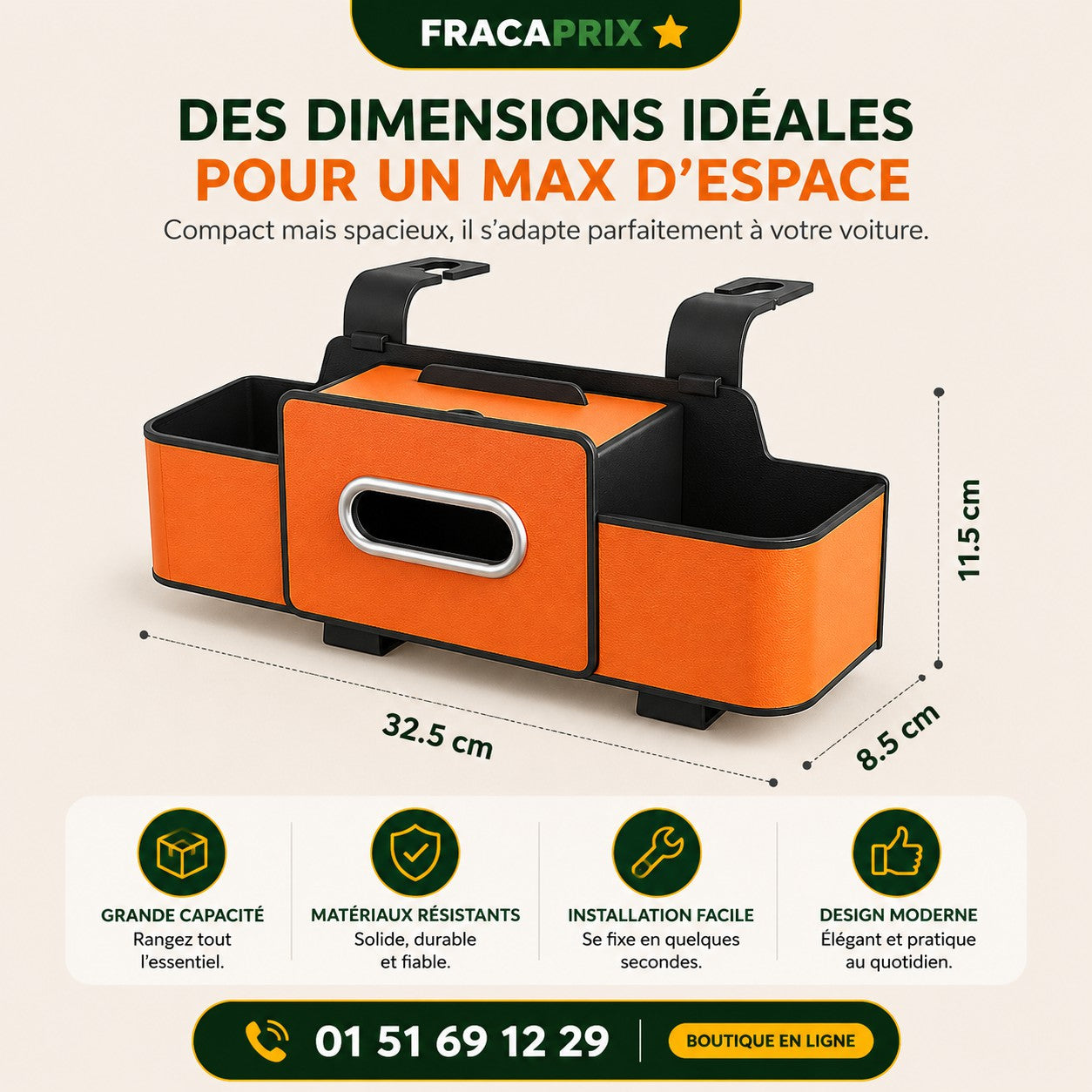 Organisateur de Voiture Multifonction : Plus de Rangement, Moins de Désordre