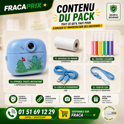 Appareil Photo Instantané Enfant | Photos, Vidéos, Jeux, Musique & Impression