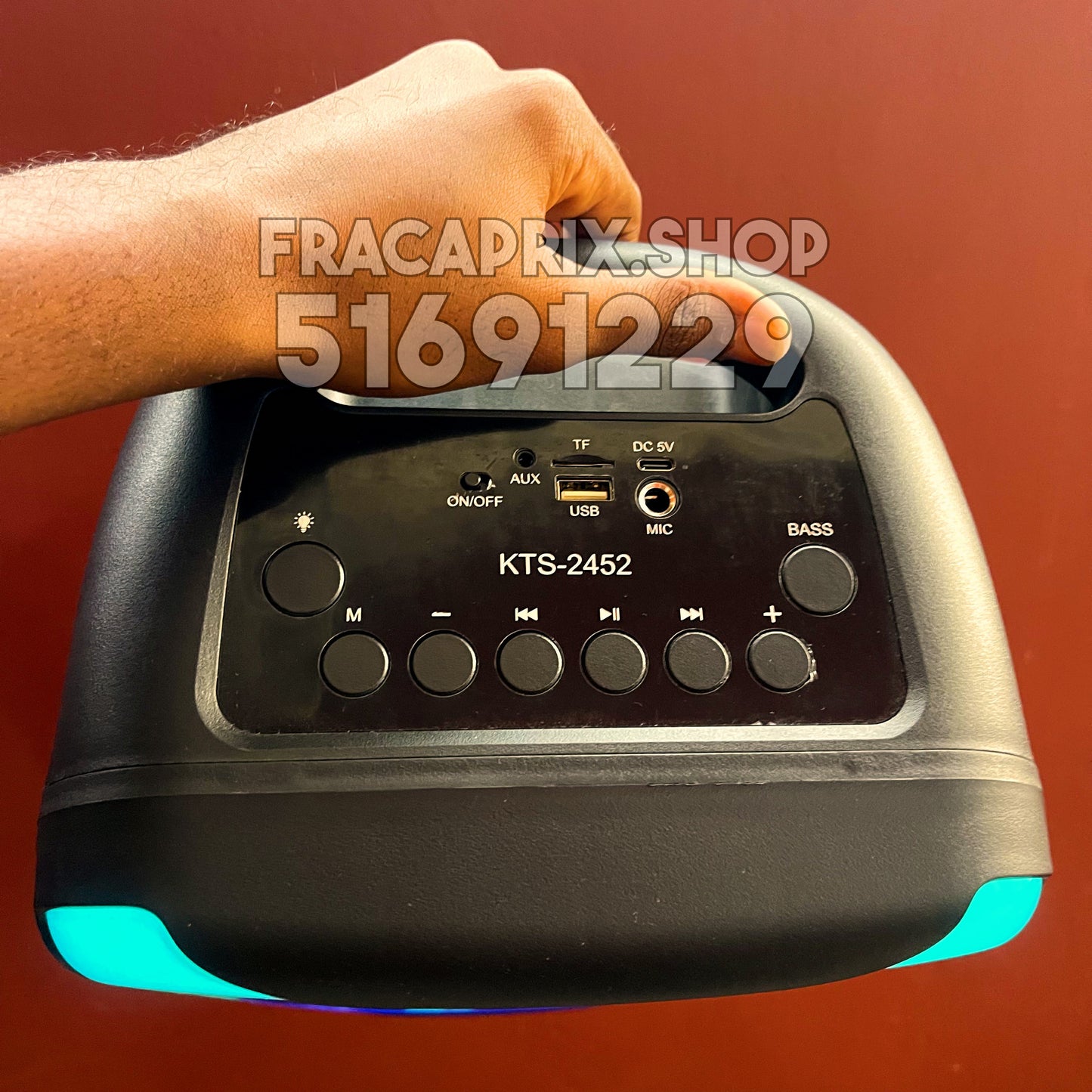 KATANA - Le Speaker Bluetooth + Micro Sans Fil : Puissance, Solidité & Ambiance Garantie