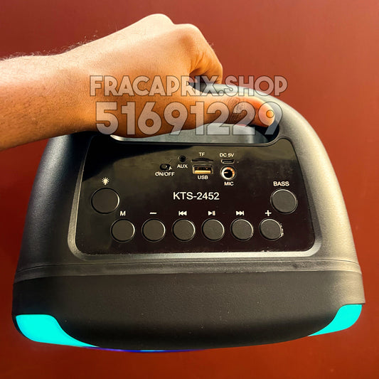 KATANA - Le Speaker Bluetooth + Micro Sans Fil : Puissance, Solidité & Ambiance Garantie