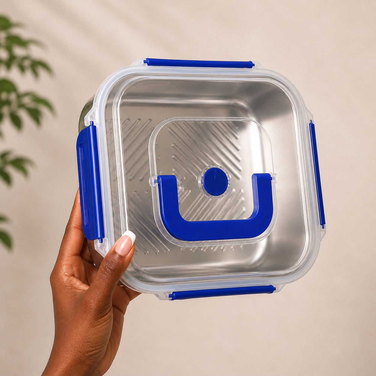 SteelBox Carré™ 1.8L : Le contenant inox premium qui garde vos aliments frais, propres et bien organisés.