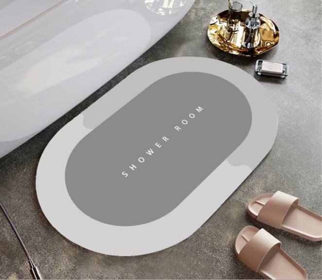 AquaMat™ : Tapis de douche adhésif ultra absorbant & anti-dérapant — Garde ton sol sec et ta famille en sécurité