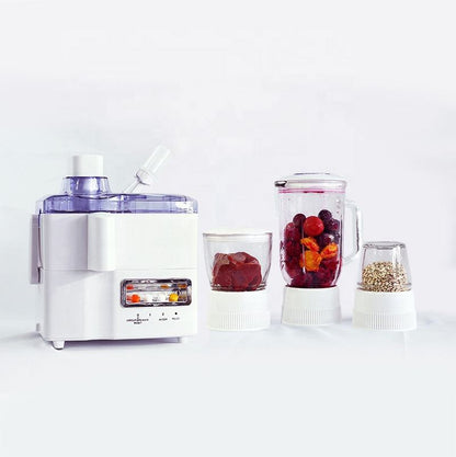 Blender 4-en-1 Multifonction – Extracteur de Jus, Mixeur, Hachoir & Moulin à Sec : L’outil indispensable pour une cuisine rapide, saine et sans effort.