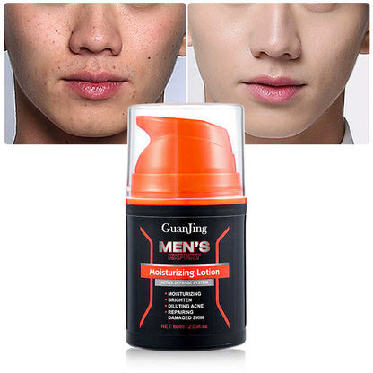 Lotion Visage Hommes + BROSSE ÉLECTRIQUE OFFERTE : Adieu les imperfections, l'acné, le visage terne et les rides