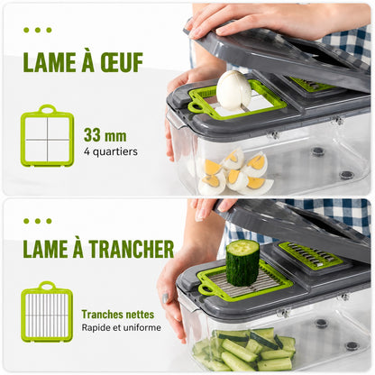 STOP CORVÉE CUISINE – Le coupe-légumes 22-en-1 qui fait tout à votre place
