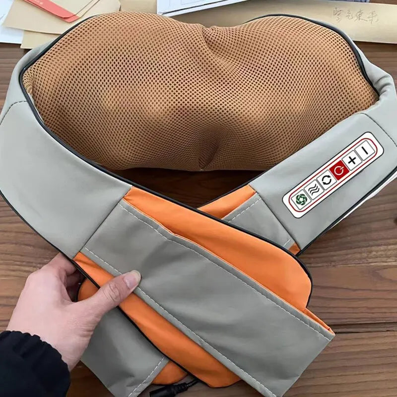 Masseur Cervical Chauffant 6-en-1 — Soulagement des Douleurs Musculaires en 15mins