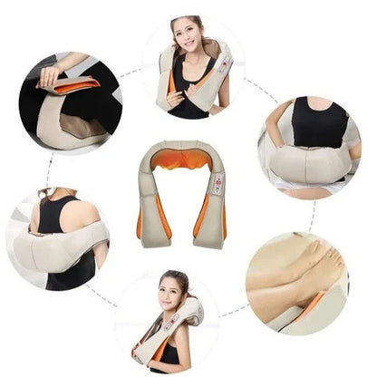 Masseur Cervical Chauffant 6-en-1 — Soulagement des Douleurs Musculaires en 15mins