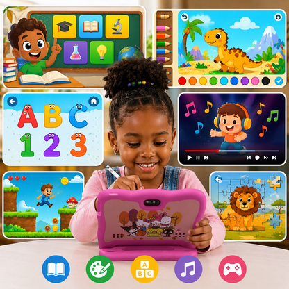 Tablette Éducative KT12 : Transformez le temps d'écran de votre enfant en temps d'apprentissage.
