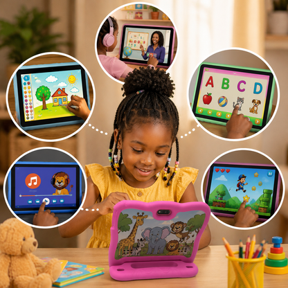 Tablette Éducative KT12 : Transformez le temps d'écran de votre enfant en temps d'apprentissage.