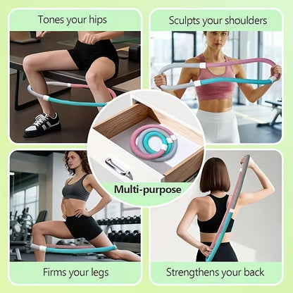 SlimRing™ – Cerceau de Fitness 4-en-1 : Casse le ventre et Affine la taille, tonifie les cuisses, renforce le dos et améliore la posture