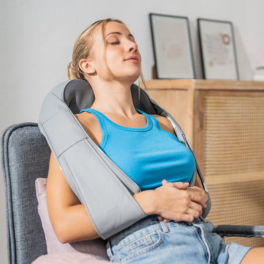 Masseur Cervical Chauffant 6-en-1 — Soulagement des Douleurs Musculaires en 15mins